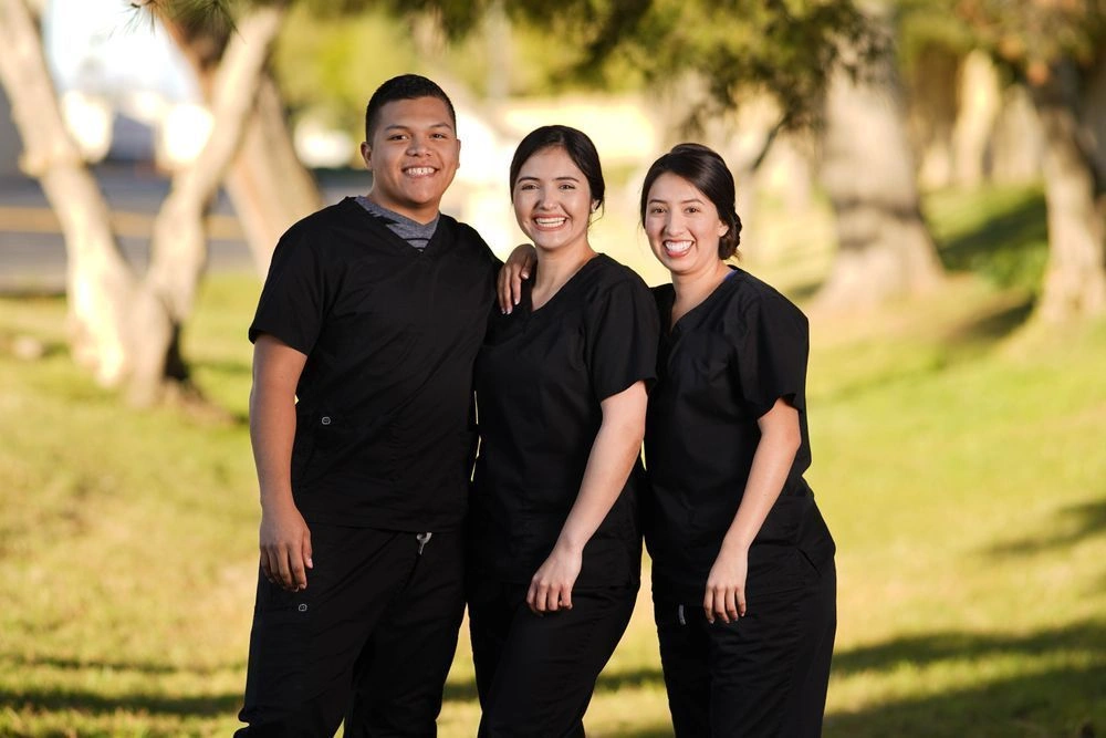 group of students smiling